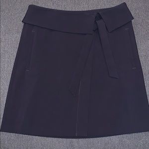 Navy wrap skirt